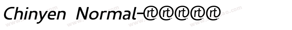 Chinyen  Normal字体转换